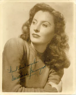 Barbara Stanwyck autograph