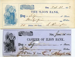 Eliphalet & Samuel Remington autograph