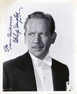 Melvyn Douglas autograph