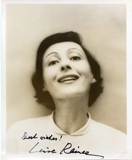Luise Rainer autograph