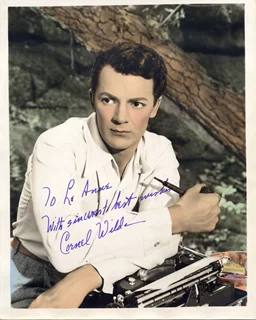 Cornel Wilde autograph