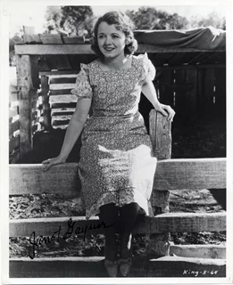 Janet Gaynor autograph