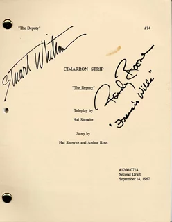 Cimarron Strip Script autograph