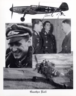 Gunther Rall autograph