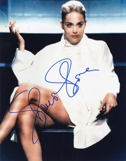 Sharon Stone autograph