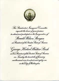 Ronald Reagan autograph