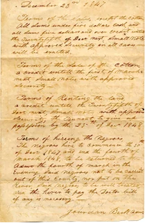 Slavery Letter autograph