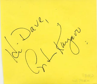 Captain Kangaroo autograph