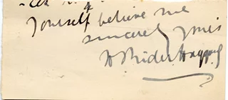 H. Rider Haggard autograph