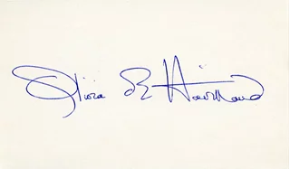 Olivia DeHavilland autograph