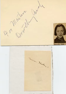 Dorothy & Lillian Gish autograph