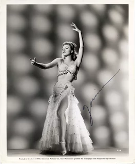 Vera Zorina autograph