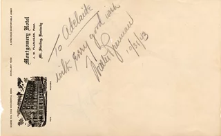 Walter Brennan autograph