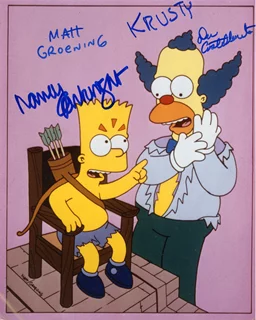The Simpsons autograph