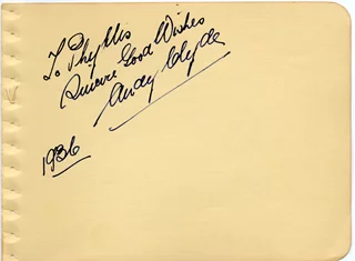 Andy Clyde autograph
