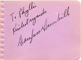 Douglass Dumbrille autograph
