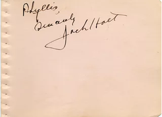 Jack Holt autograph