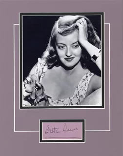Bette Davis autograph