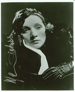 Marlene Dietrich autograph
