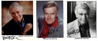 Charlton Heston autograph