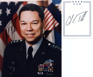 Colin Powell autograph