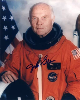 John Glenn autograph
