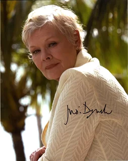 Judi Dench autograph