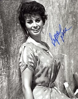 Sophia Loren autograph