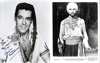 Kerwin Mathews & John Phillip Law autograph