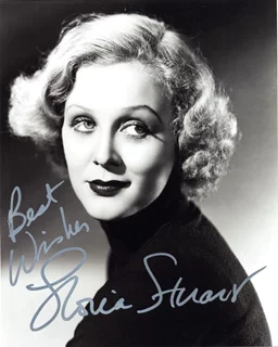 Gloria Stuart autograph
