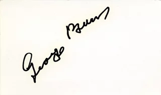 George Burns autograph