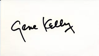 Gene Kelly autograph