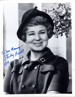 Shirley Booth autograph