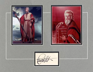 Charlton Heston autograph
