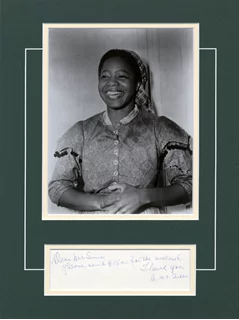 Butterfly McQueen autograph