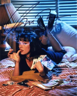 Uma Thurman autograph