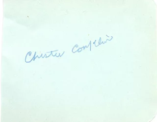 Chester Conklin autograph