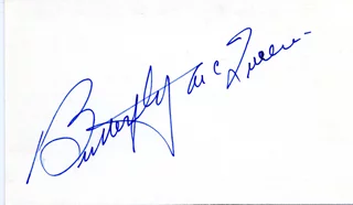 Butterfly McQueen autograph