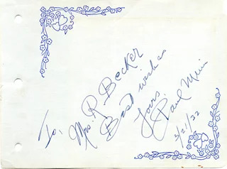 Paul Muni autograph
