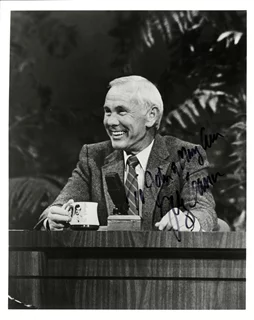 Johnny Carson autograph
