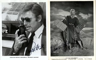 Charlton Heston autograph