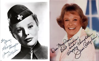 June Allyson autograph