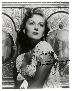 Rhonda Fleming autograph