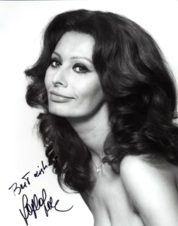 Sophia Loren autograph