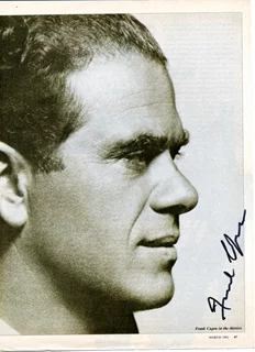 Frank Capra autograph