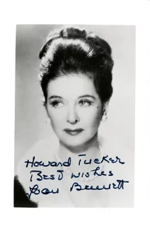 Joan Bennett autograph