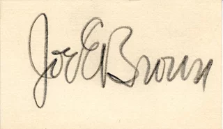 Joe E. Brown autograph