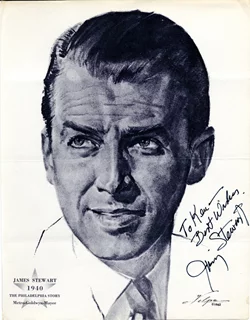 James Stewart autograph