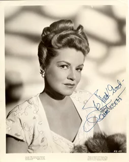 Claire Trevor autograph