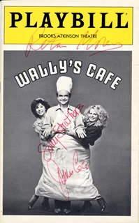 Wally's Cafe Signed Playbill autograph